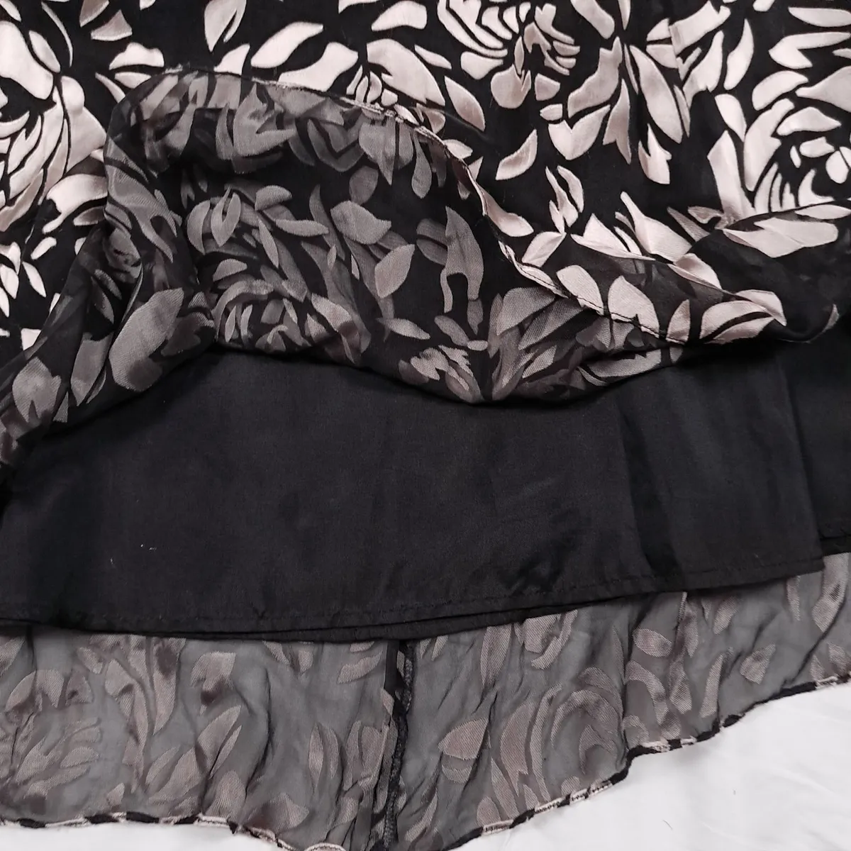 Phase Eight Black Cream Floral Maxi Dress 12UK - Image 4