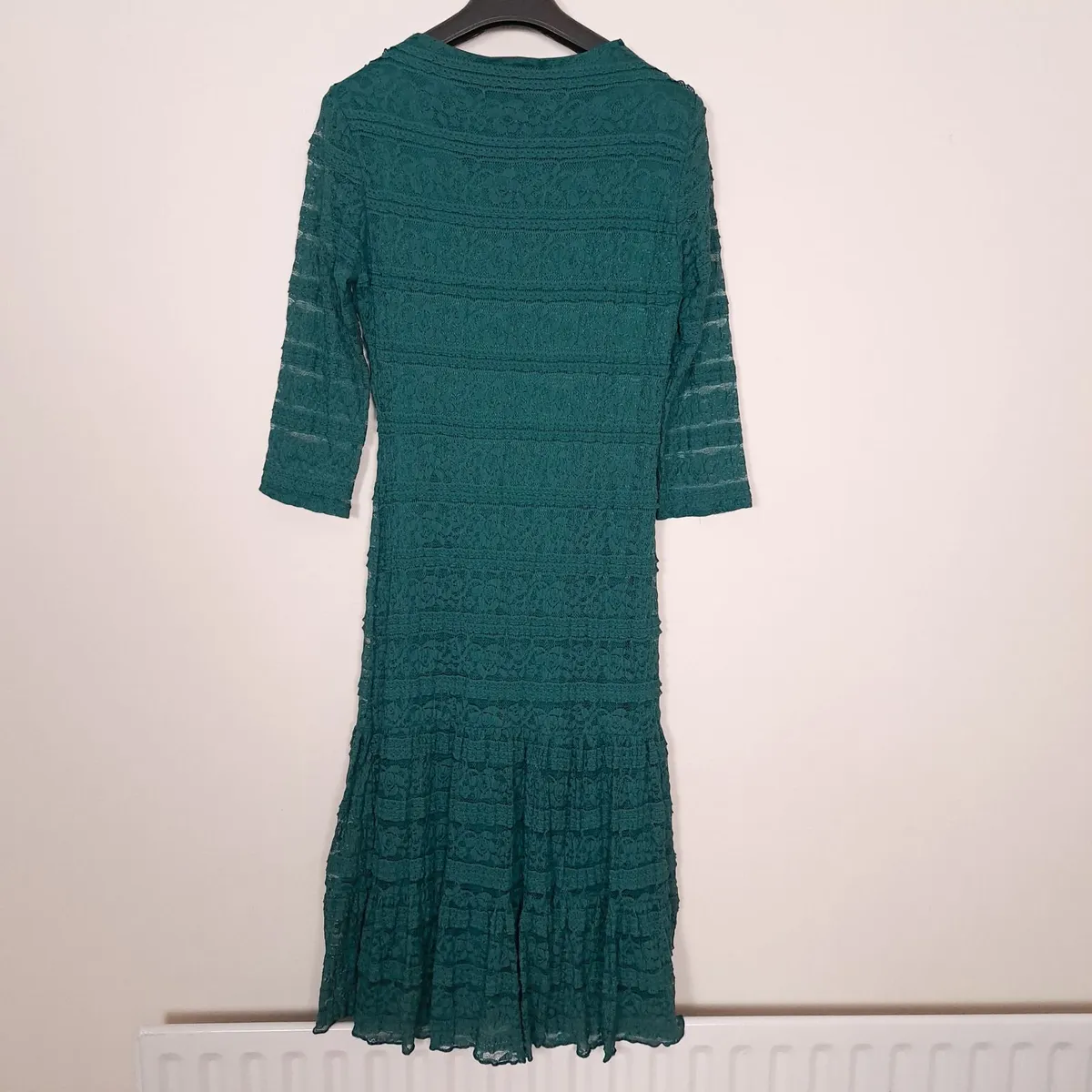 Per Una Teal Green Lace Tiered Midi Dress 12UK - Image 4