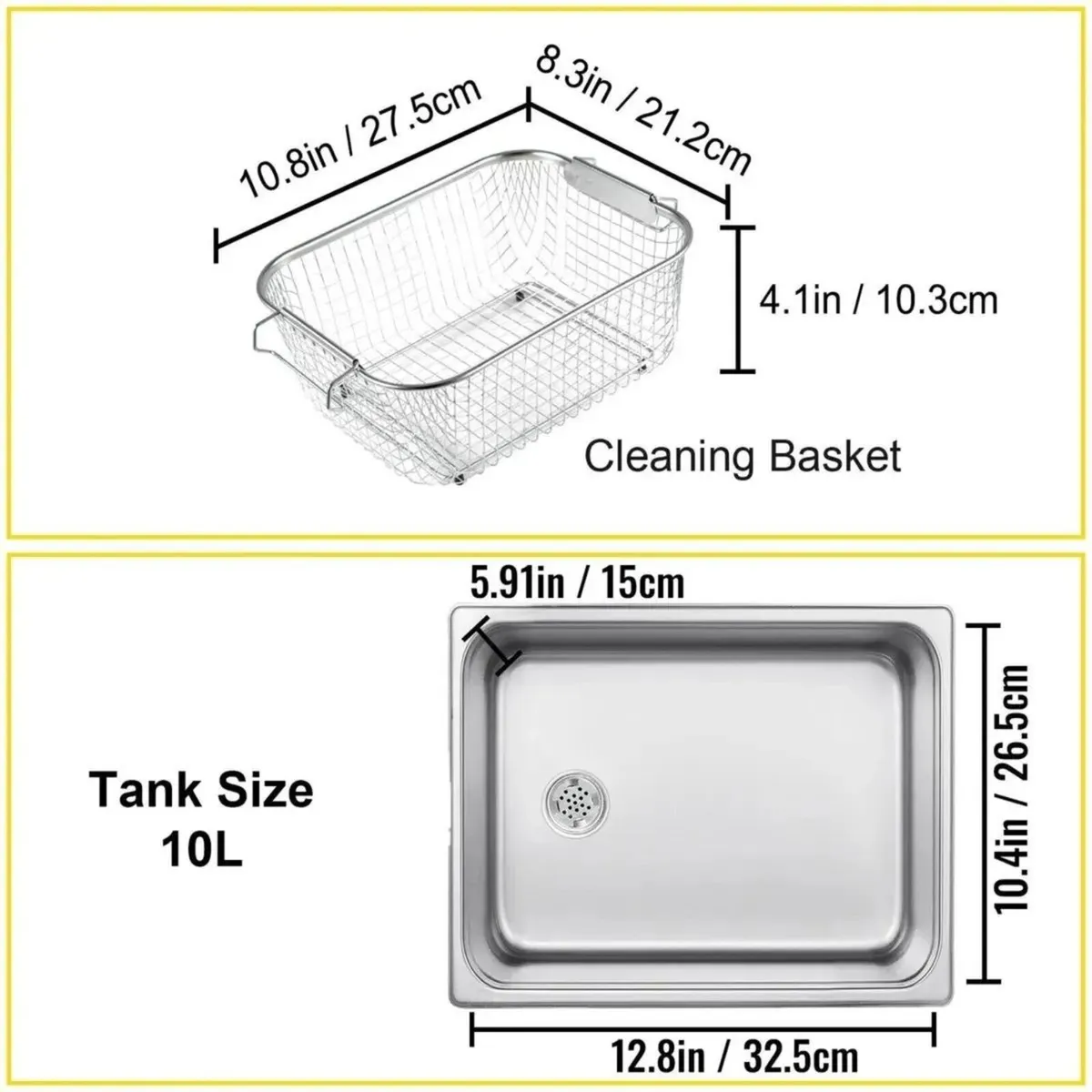 10L Ultrasonic Cleaner Machine with Digital Timer - Image 3