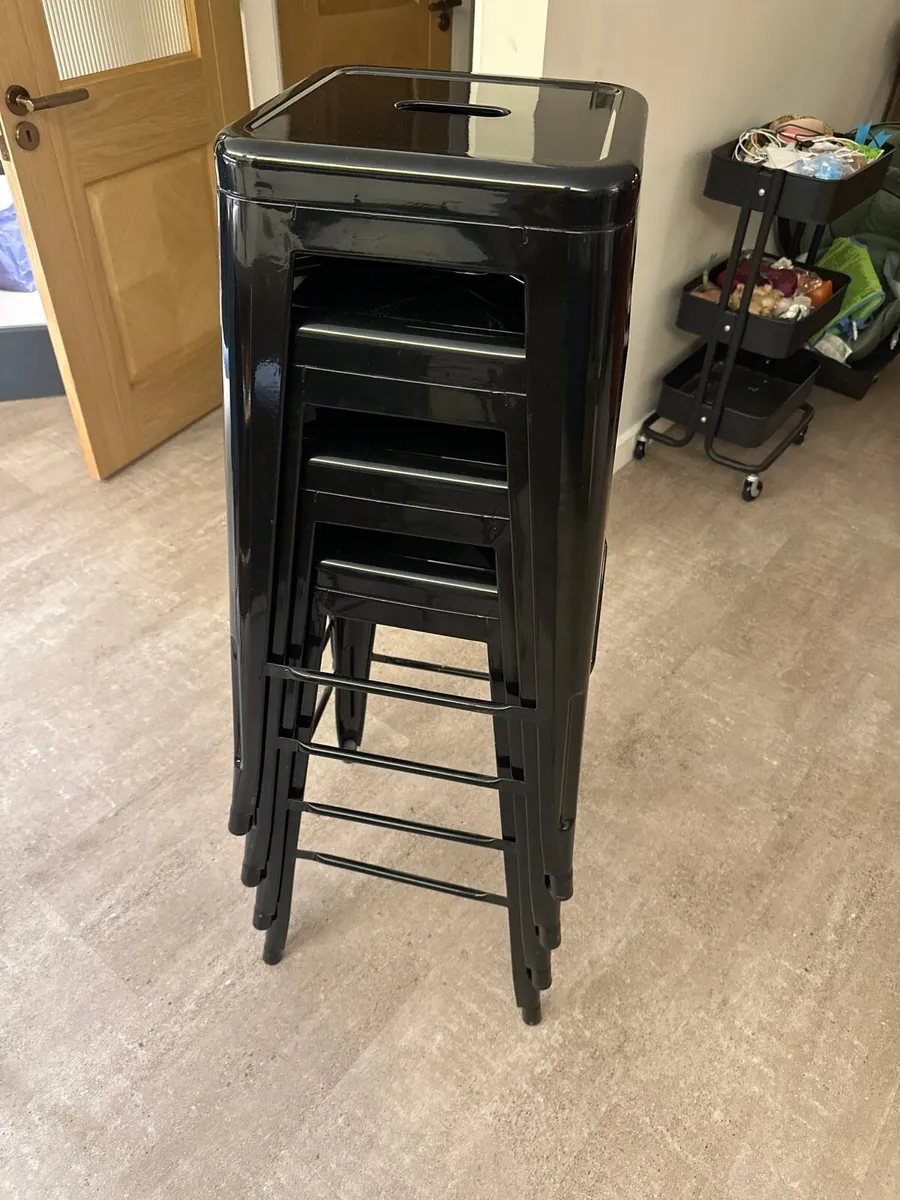 Set of 4 Stackable Stools - Image 2