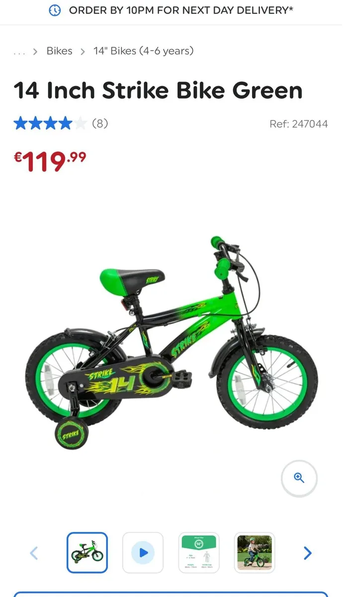 Kids 14 inch bicycle - Image 4