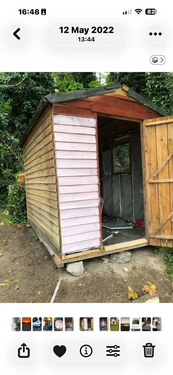 Timber garden shed 8/8/6 foot - Image 2