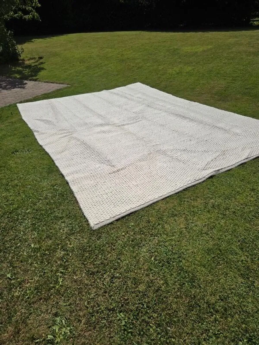 Nordic Knots Cream Rug for Sale - Image 3