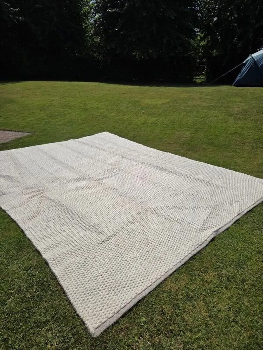 Nordic Knots Cream Rug for Sale - Image 4