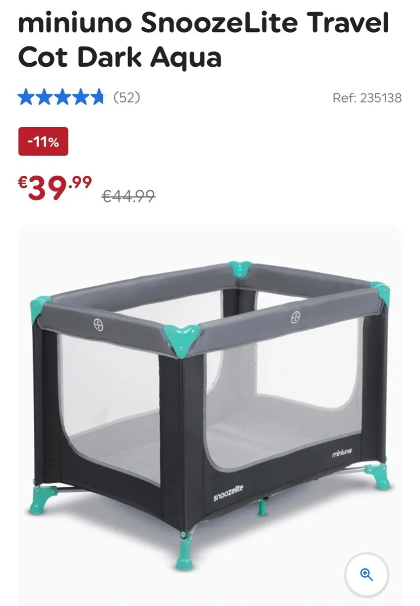 Travel cot - Image 1