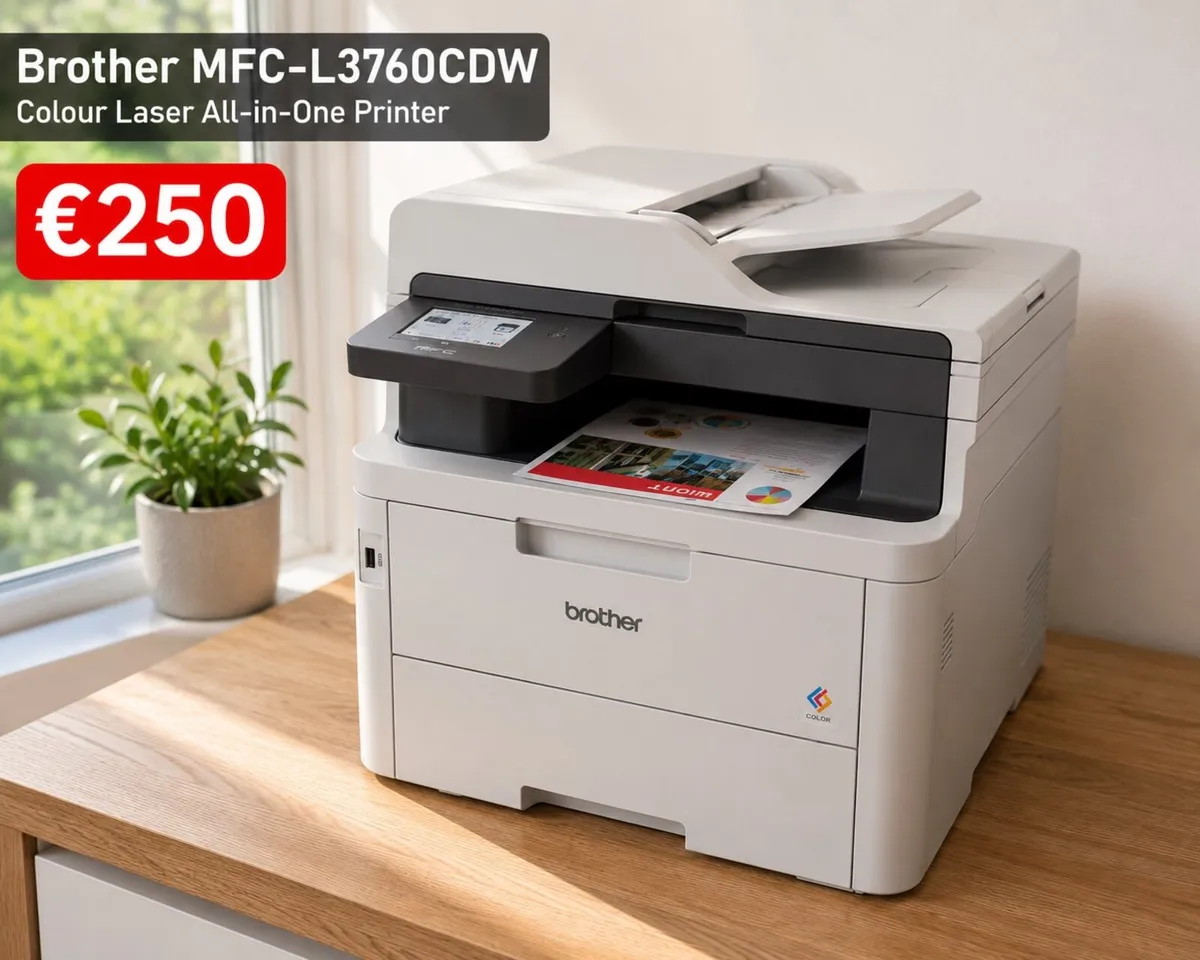 Brother MCF - L3760CDW Colour Laser Printer |m - Image 1