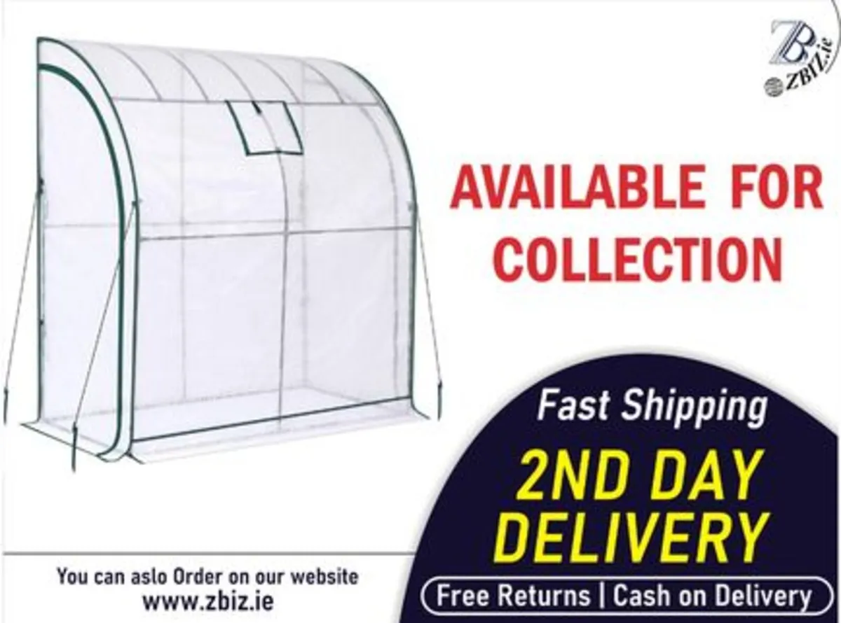 Greenhouse with Free Shelving Unit 200x100cm - Image 1