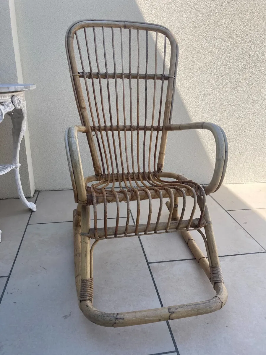 Vintage Rocking Chair - Bamboo - Image 2