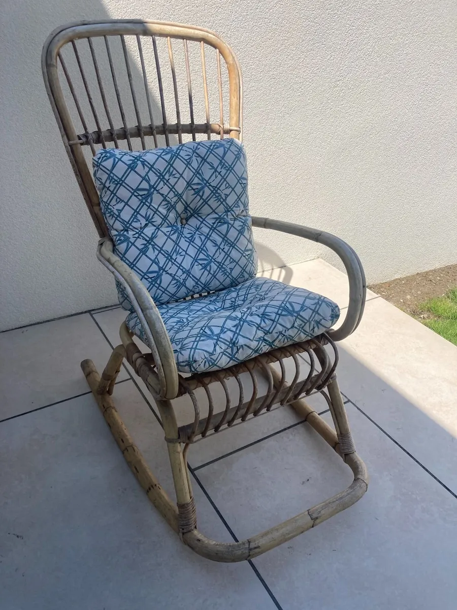 Vintage Rocking Chair - Bamboo - Image 3