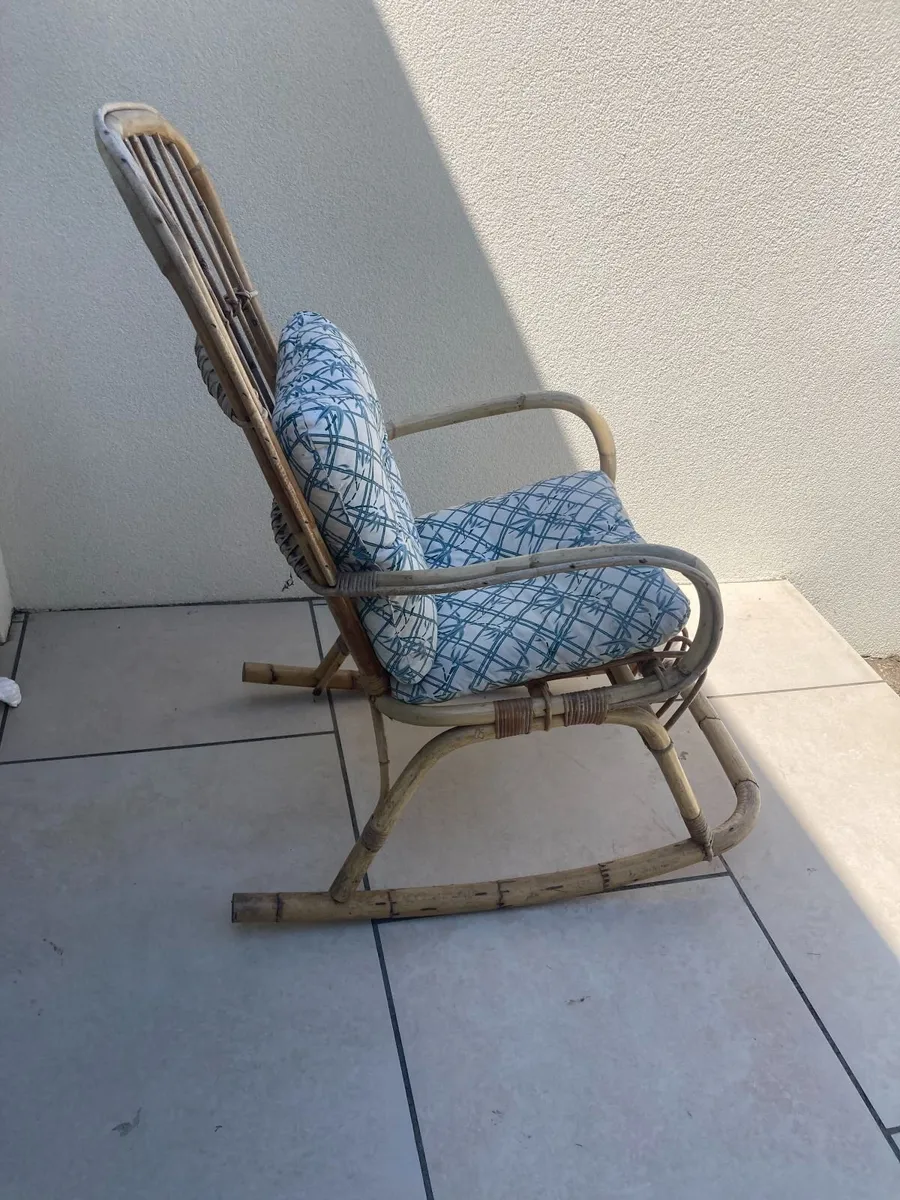 Vintage Rocking Chair - Bamboo - Image 4