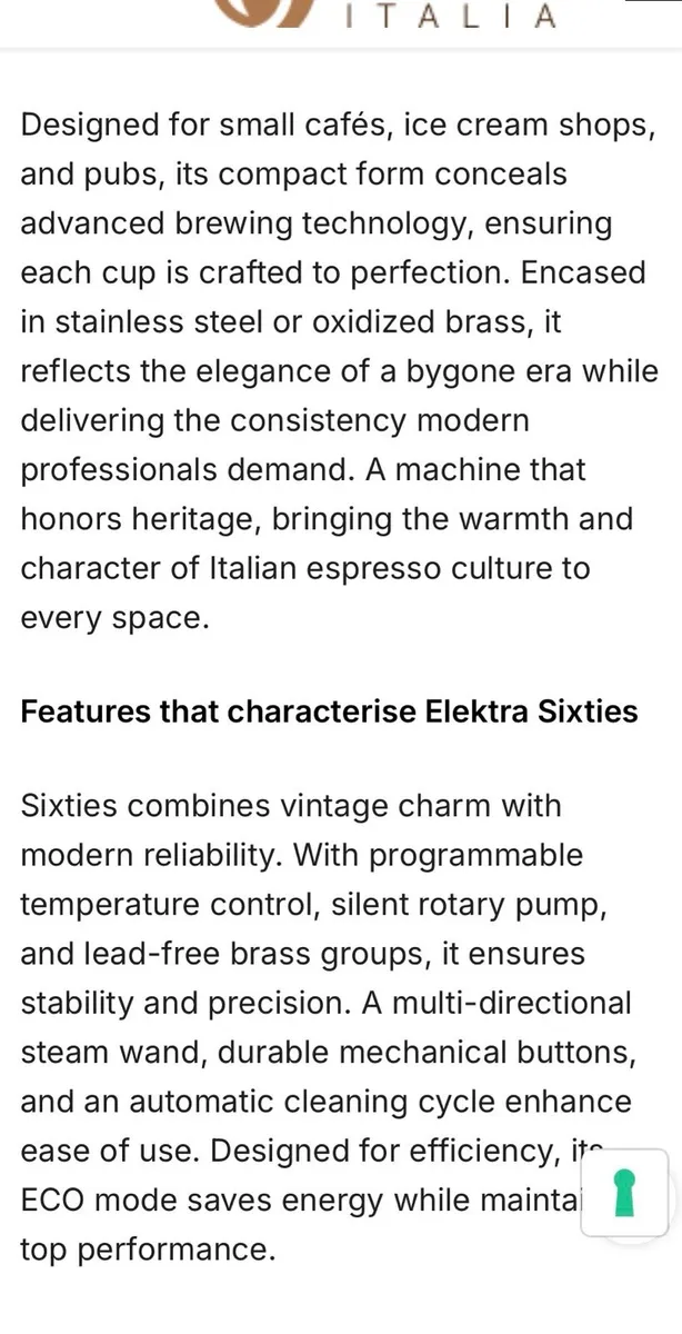 Elektra sixties coffee machine and Mazzer grinder - Image 4