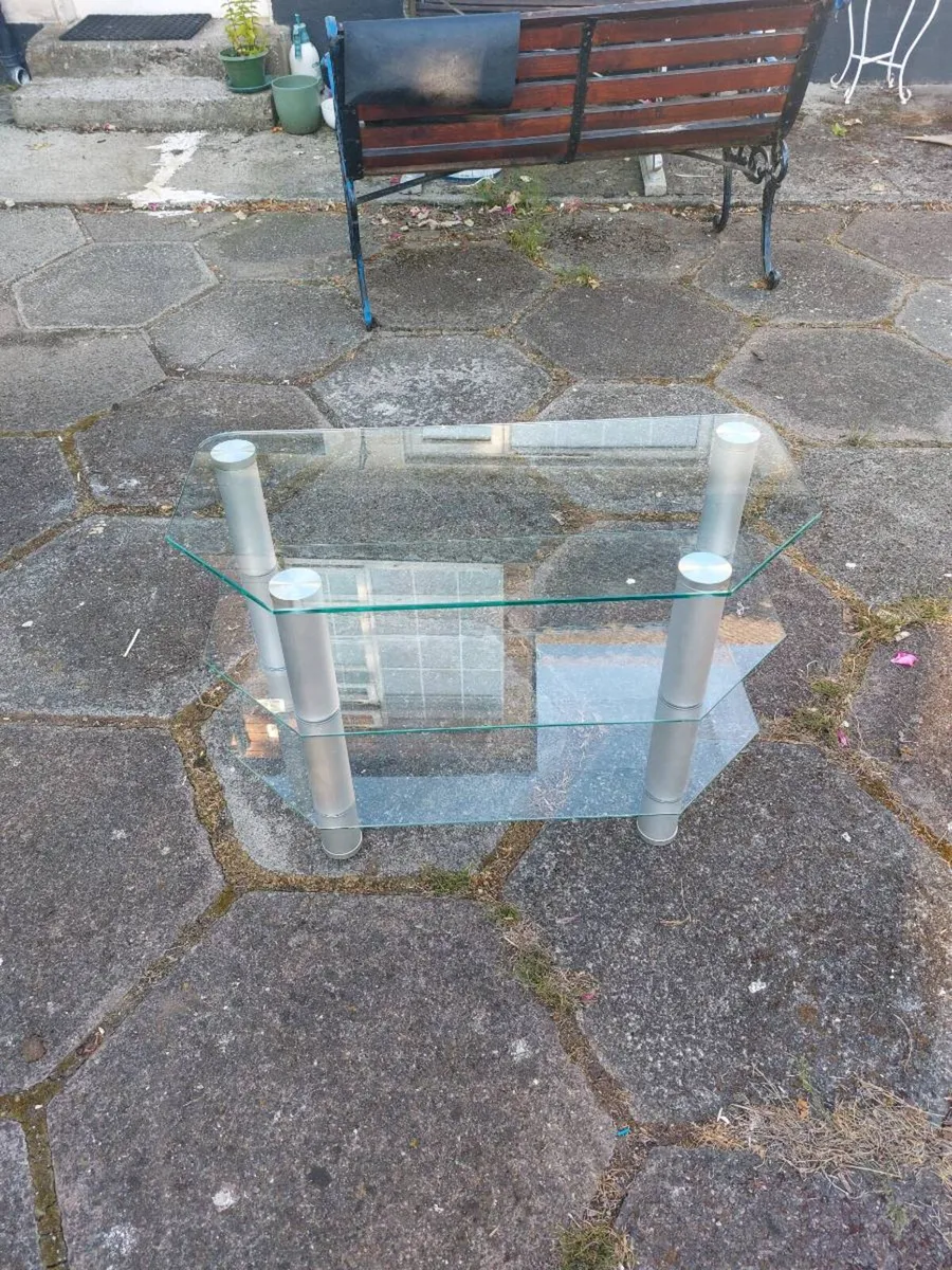 Glass Corner TV Stand - Image 3