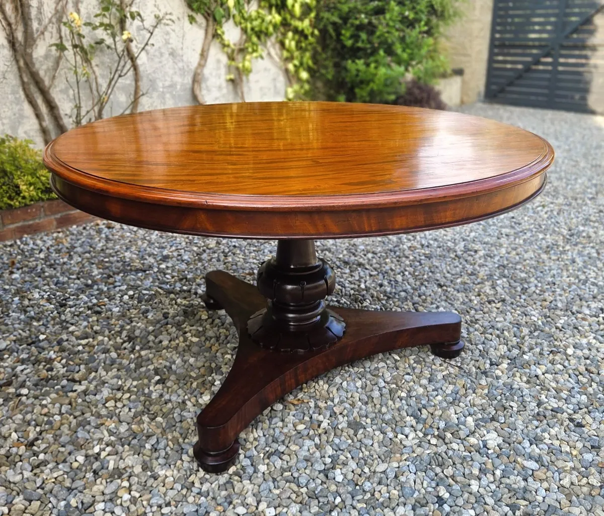 Georgian Mahogany Round Table- Circa 1839 - Image 1