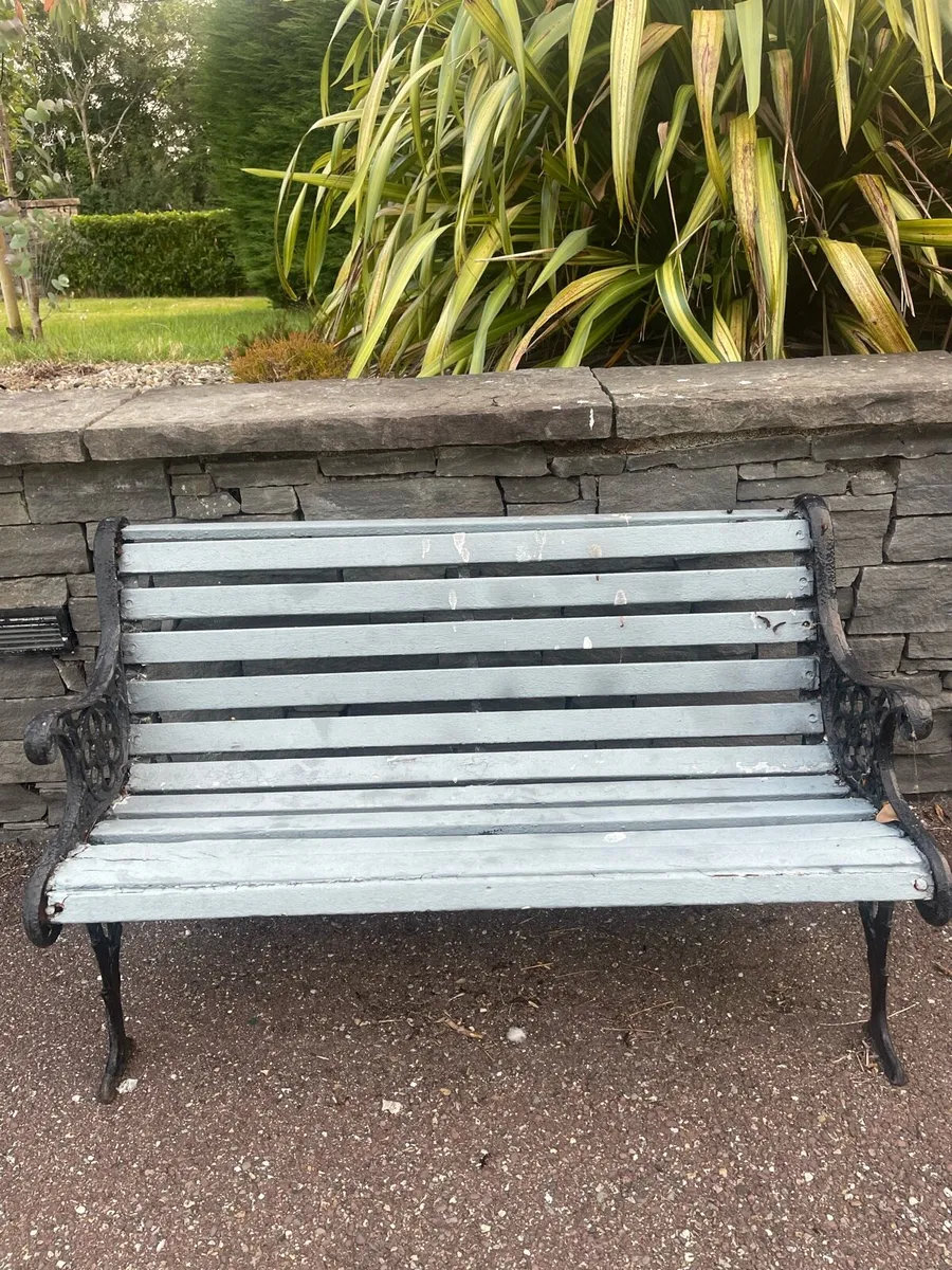 Cast Iron 2 Seater Garden - Patio Bench (1)