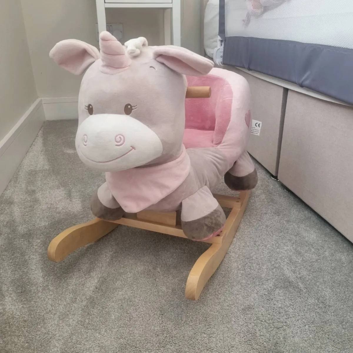 Wooden baby rocking animal unicorn - Image 2