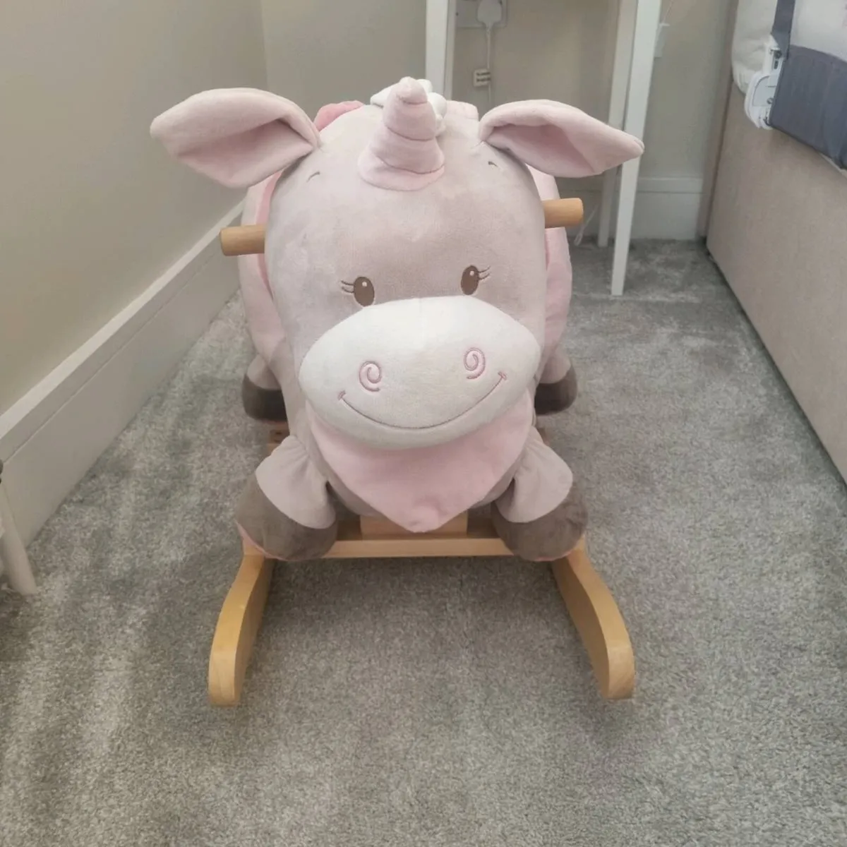 Wooden baby rocking animal unicorn - Image 4