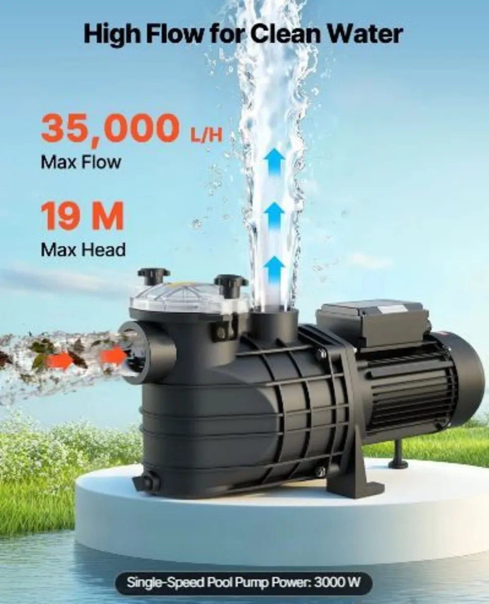 Pool Pump, 3000W - Image 3