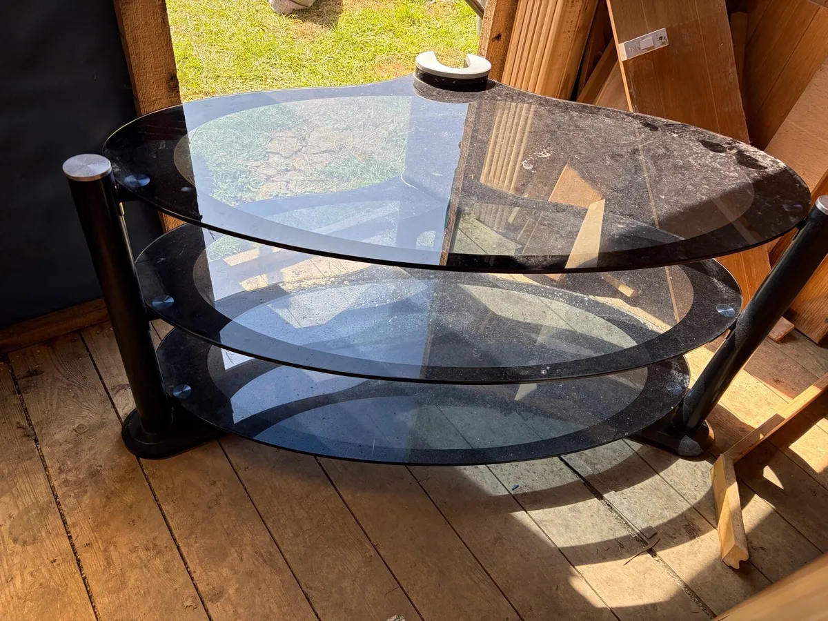 glass tv unit - Image 1