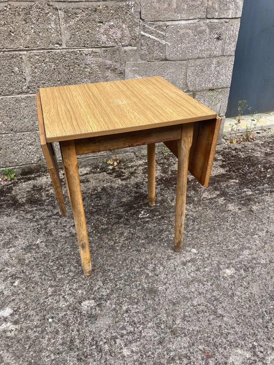 Vintage Kitchen Table - Drop Leaf - Image 3