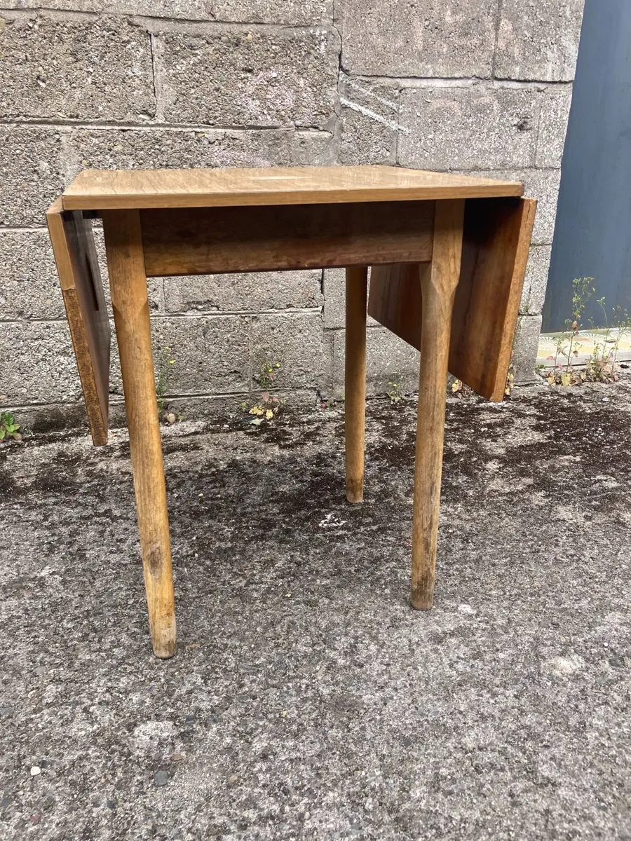 Vintage Kitchen Table - Drop Leaf - Image 4