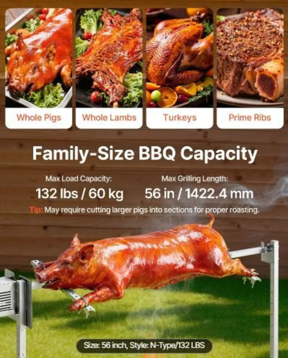 Rotisserie Grill, AC220-240V 8 Level Height - Image 2