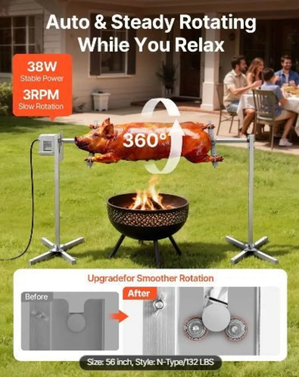 Rotisserie Grill, AC220-240V 8 Level Height - Image 3