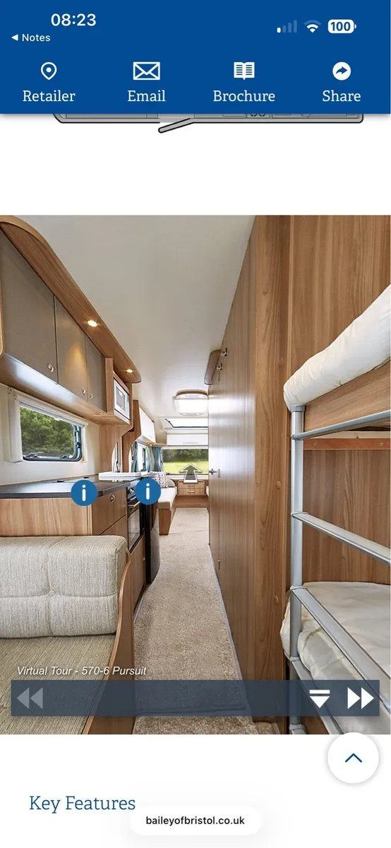 Caravan Bailey Pursuit series 2 570-6  Berth 2017 - Image 3