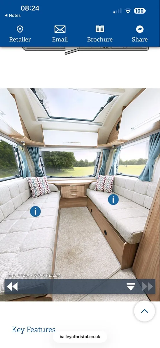 Caravan Bailey Pursuit series 2 570-6  Berth 2017 - Image 4