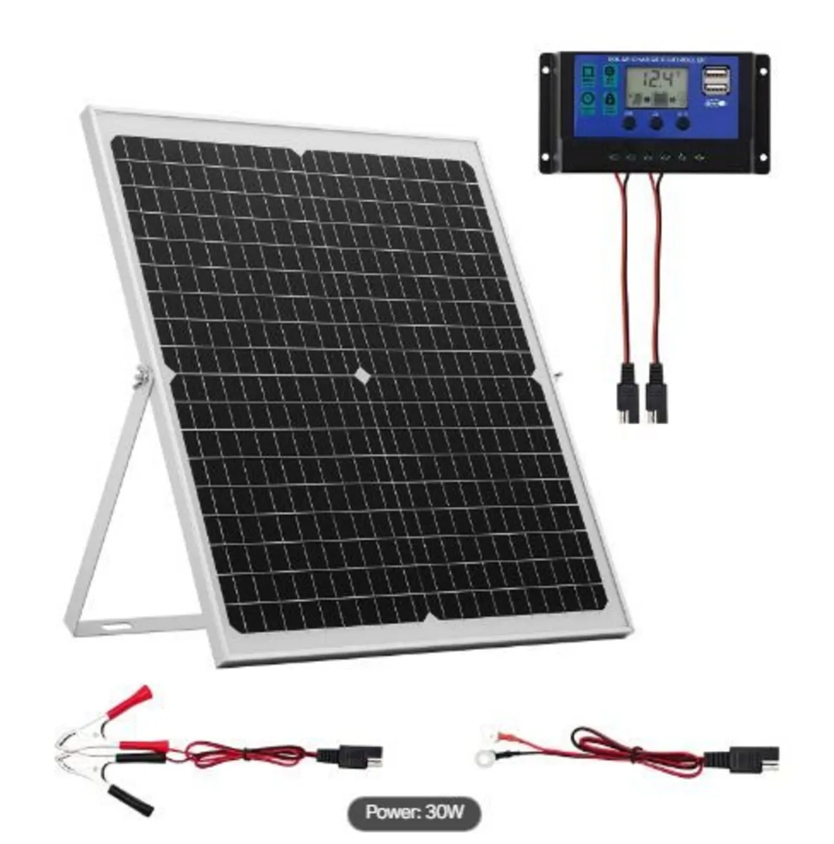 30W 12V Solar Panel Battery Charger - Image 4