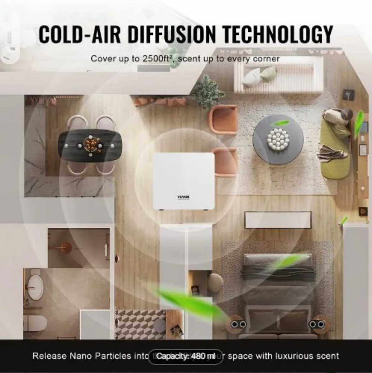 Scent Air Machine for Home 480ML Cold Air - Image 2