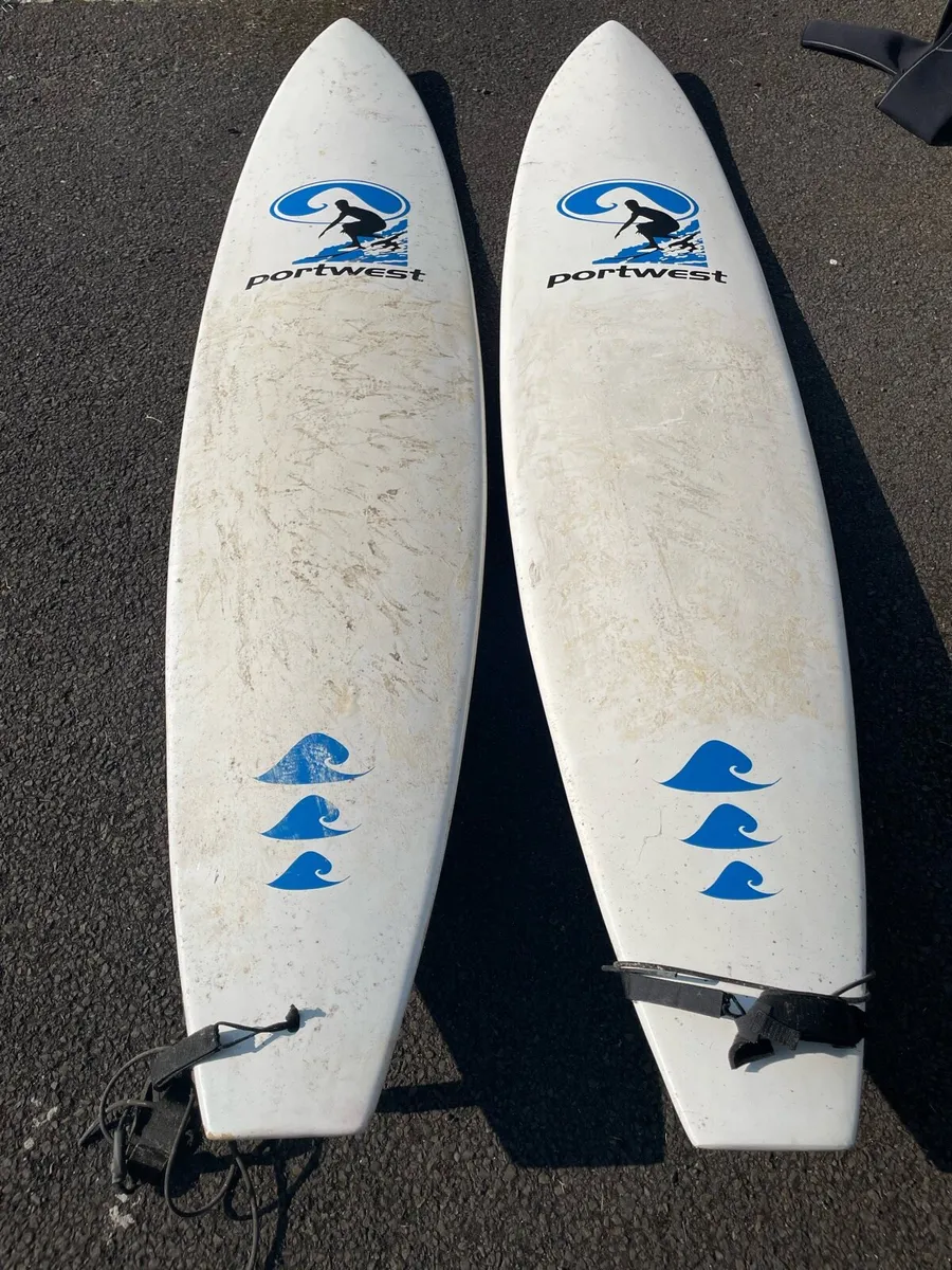 Surfboards Portwest(x2) & 3 Wetsuits - Image 1