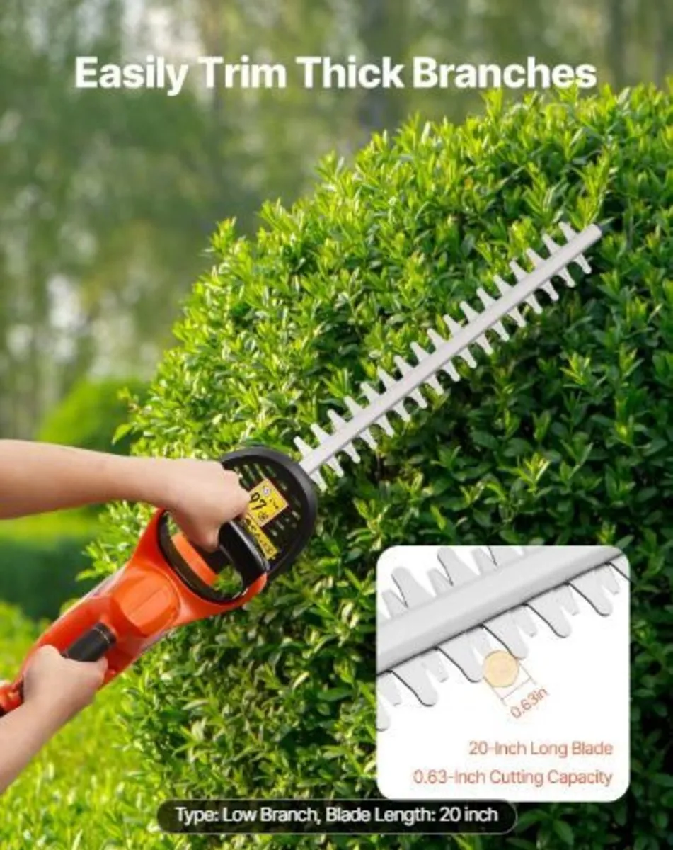 Electric Hedge Trimmer, 1200 RPM - Image 3