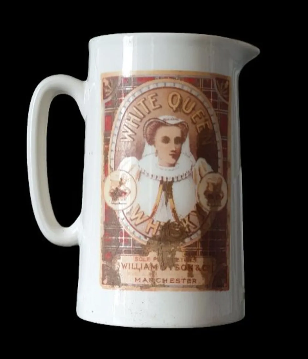 Vintage White Queen Whisky Pitcher / Pub Jug - Image 2