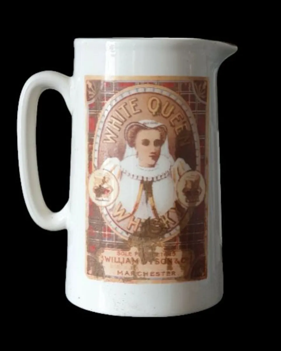 Vintage White Queen Whisky Pitcher / Pub Jug - Image 3