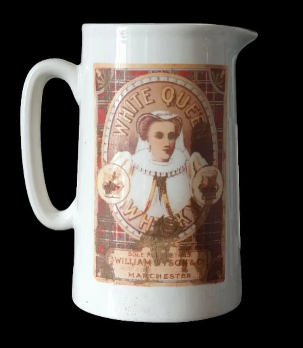 Vintage White Queen Whisky Pitcher / Pub Jug - Image 1