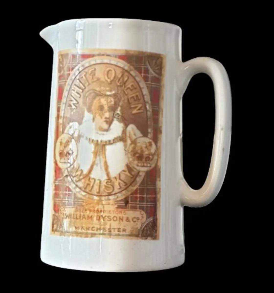 Vintage White Queen Whisky Pitcher / Pub Jug - Image 4