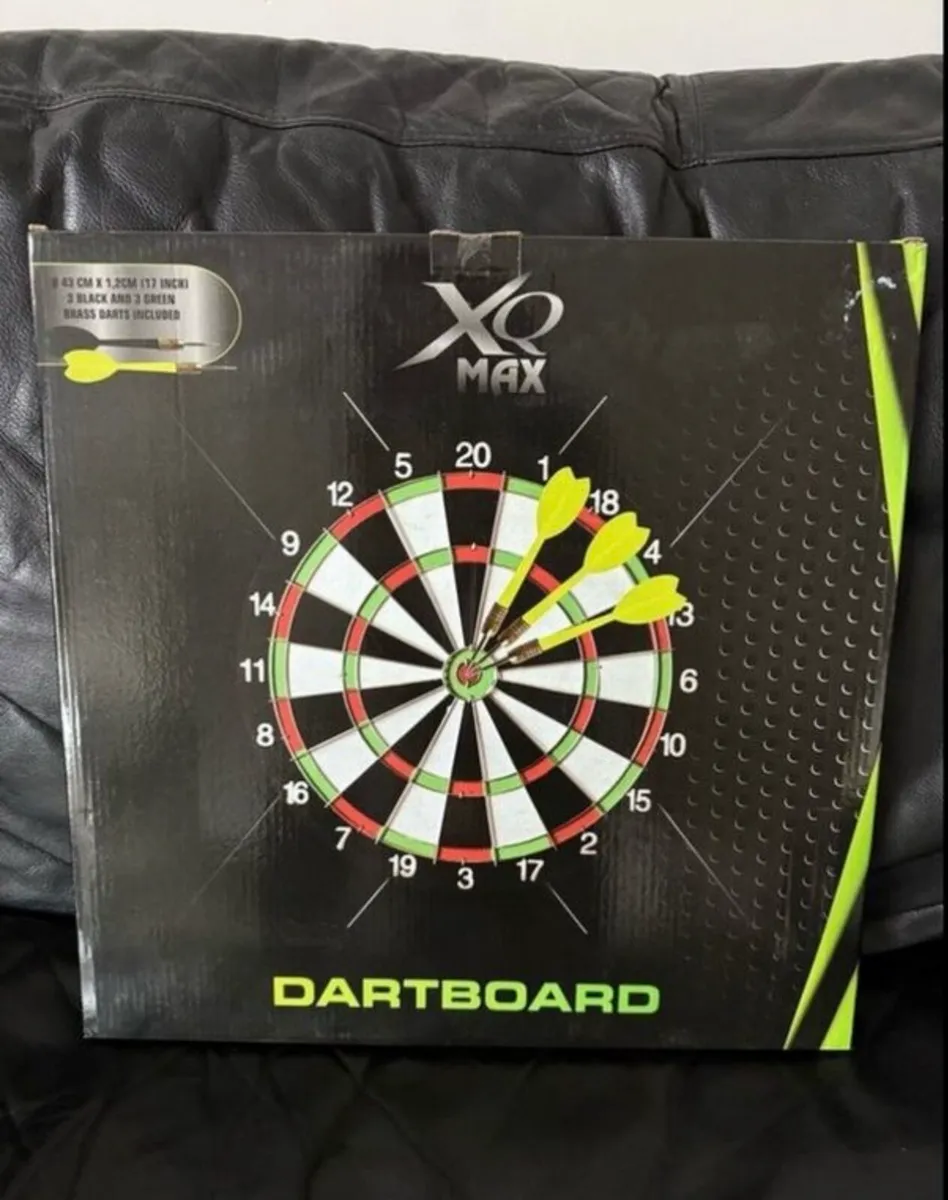 Brand new hard dartboard, dart board, in box