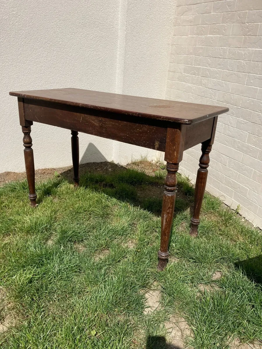 Antique Writing Table / Console Table - Image 3