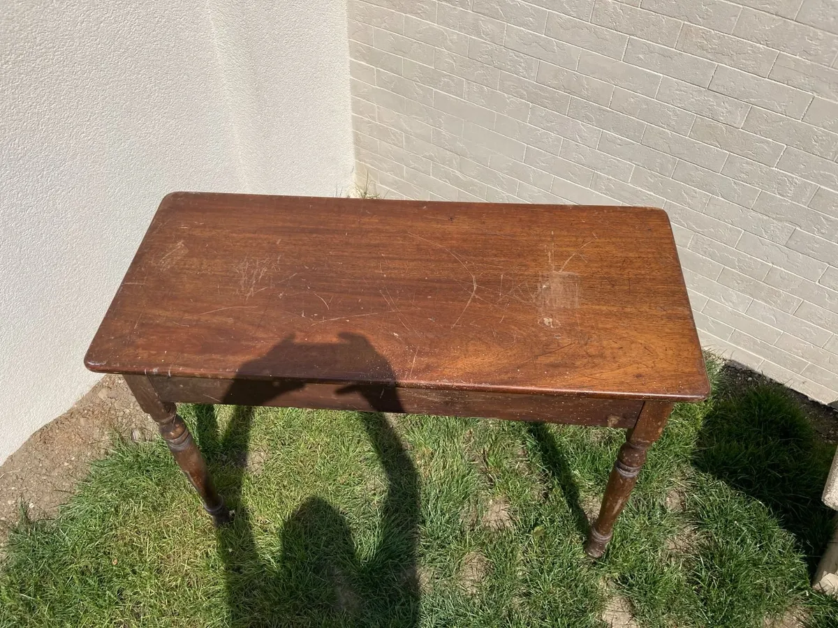 Antique Writing Table / Console Table - Image 4
