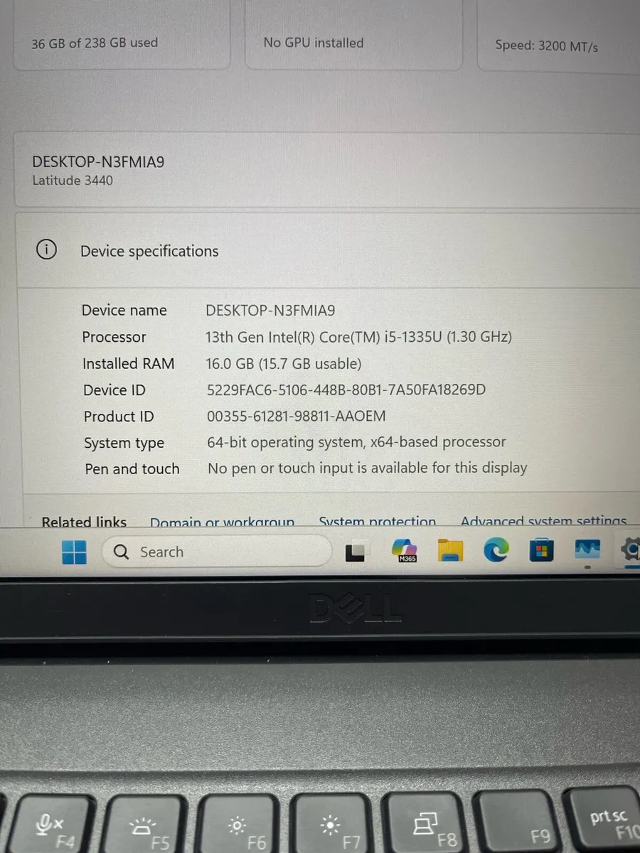 Dell laptop i5 pro 13gen 16/256 win 11 pro - Image 4