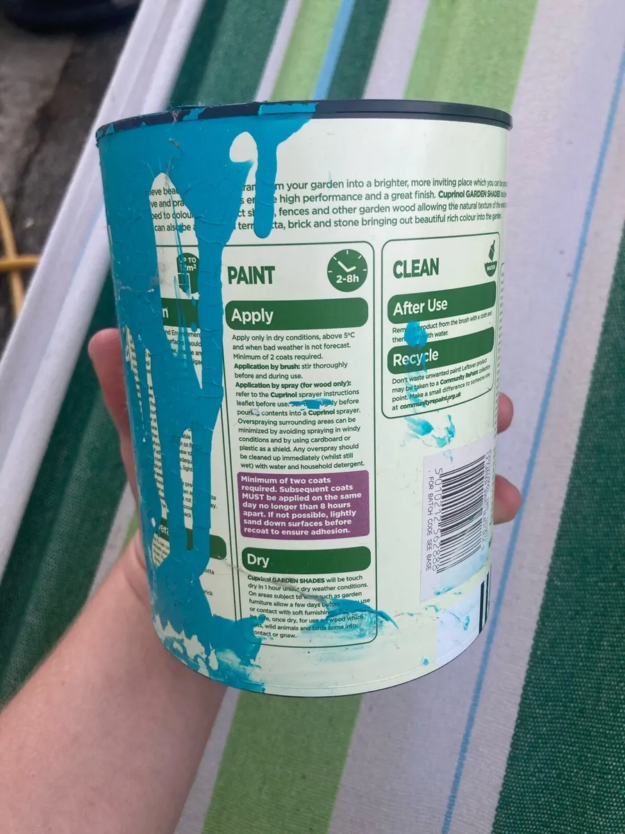 Cuprinol - Beach Blue - Garden Shades - 1 litre - Image 2