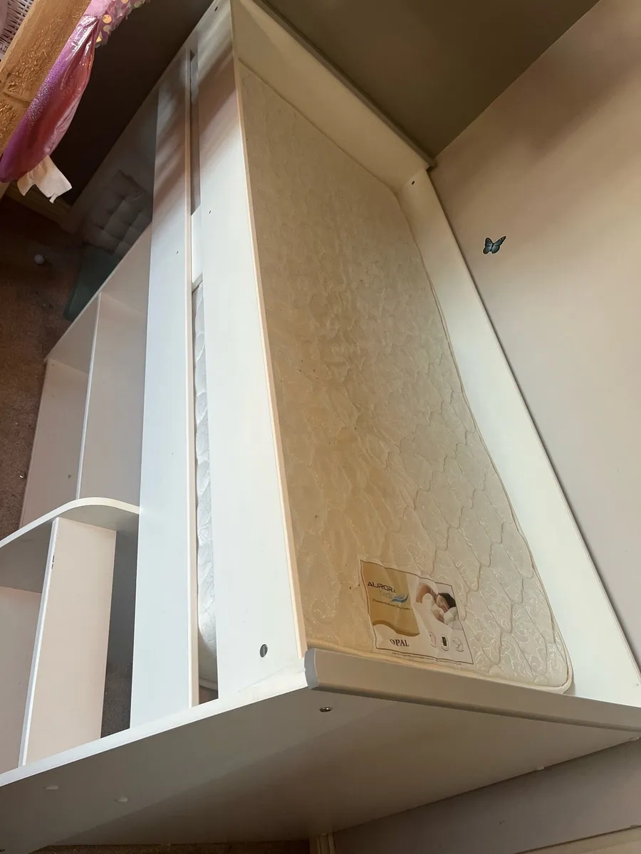 Midsleeper single bed + mattress - Image 3