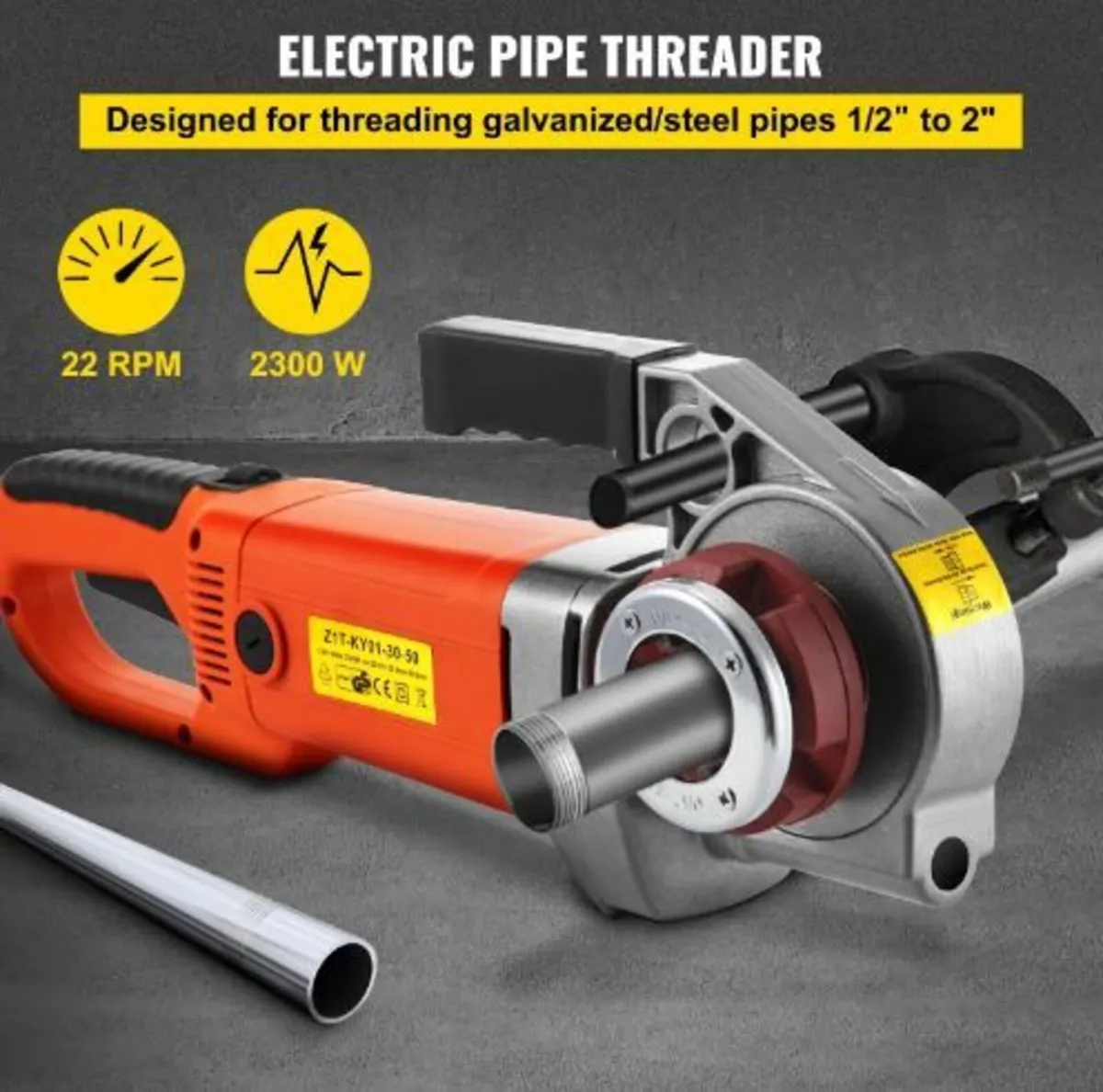 Electric Pipe Threader, 2300W - Image 2