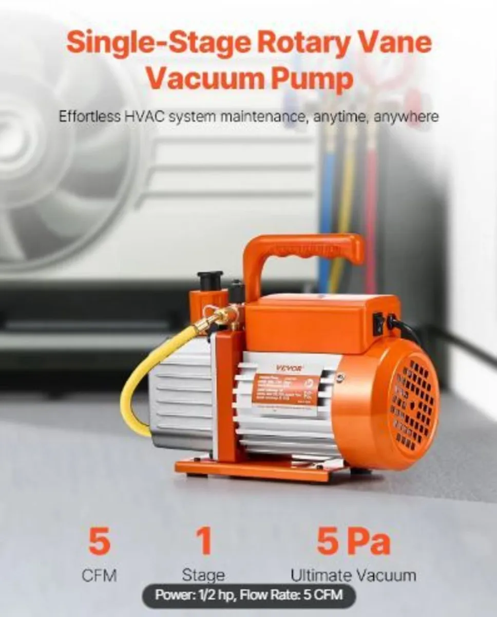 Vacuum Pump, 141 L/min(5 CFM) - Image 3