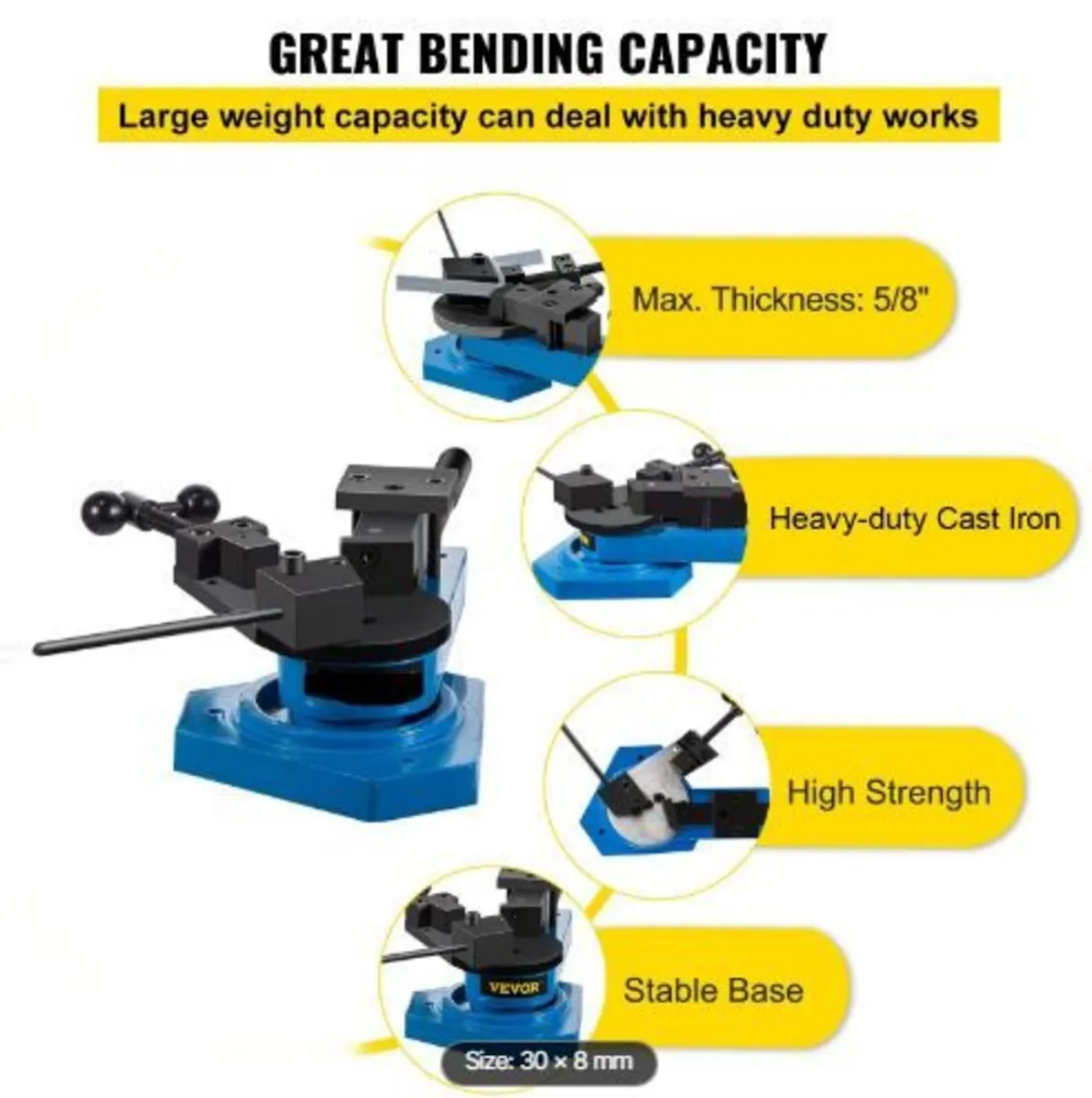 SBG-40 Metal Scroll Bender High-Hardened - Image 4