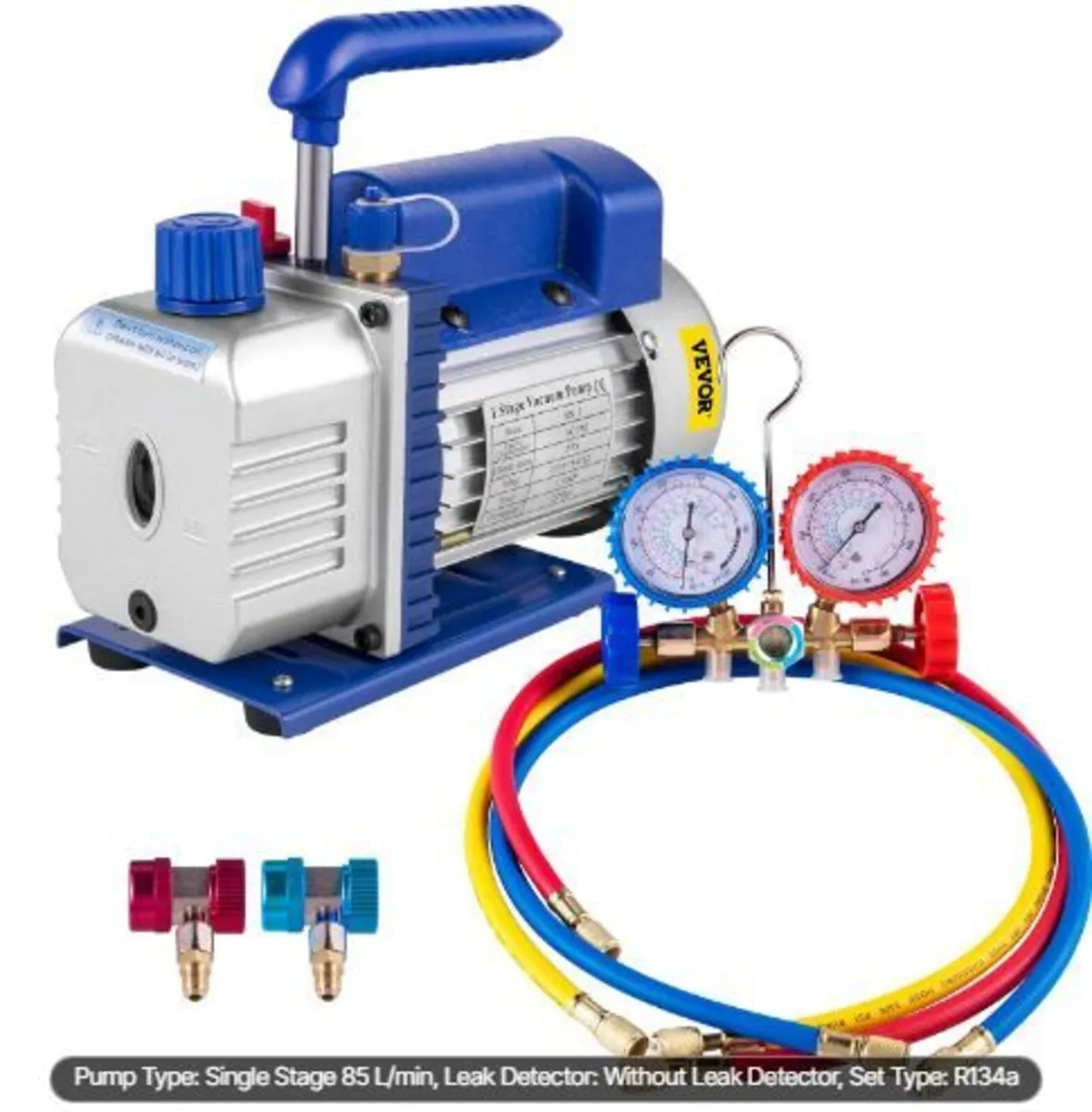 3CFM 1/4HP Refrigerant Vacuum Pump Kit - Image 1