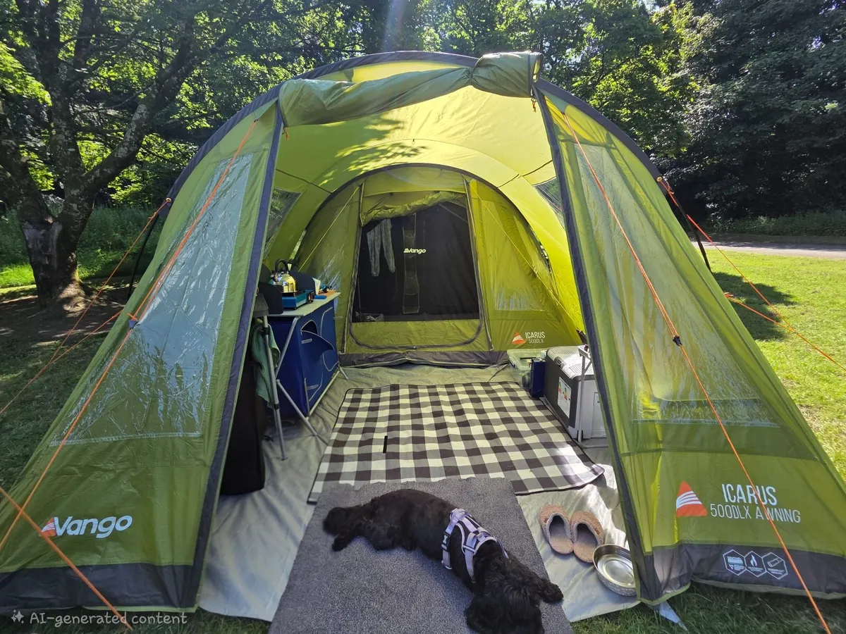 Icarus 500 Deluxe Family Tent, Awning and Carpet - Image 1