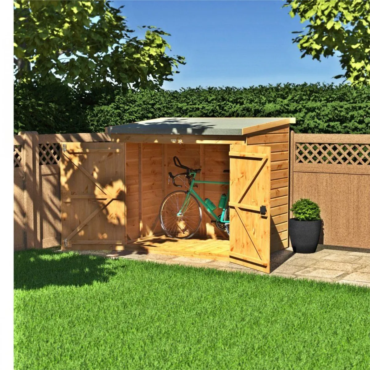 3🚲 6×4 Deluxe Timber Bike Shed – FREE Nationwide - Image 4