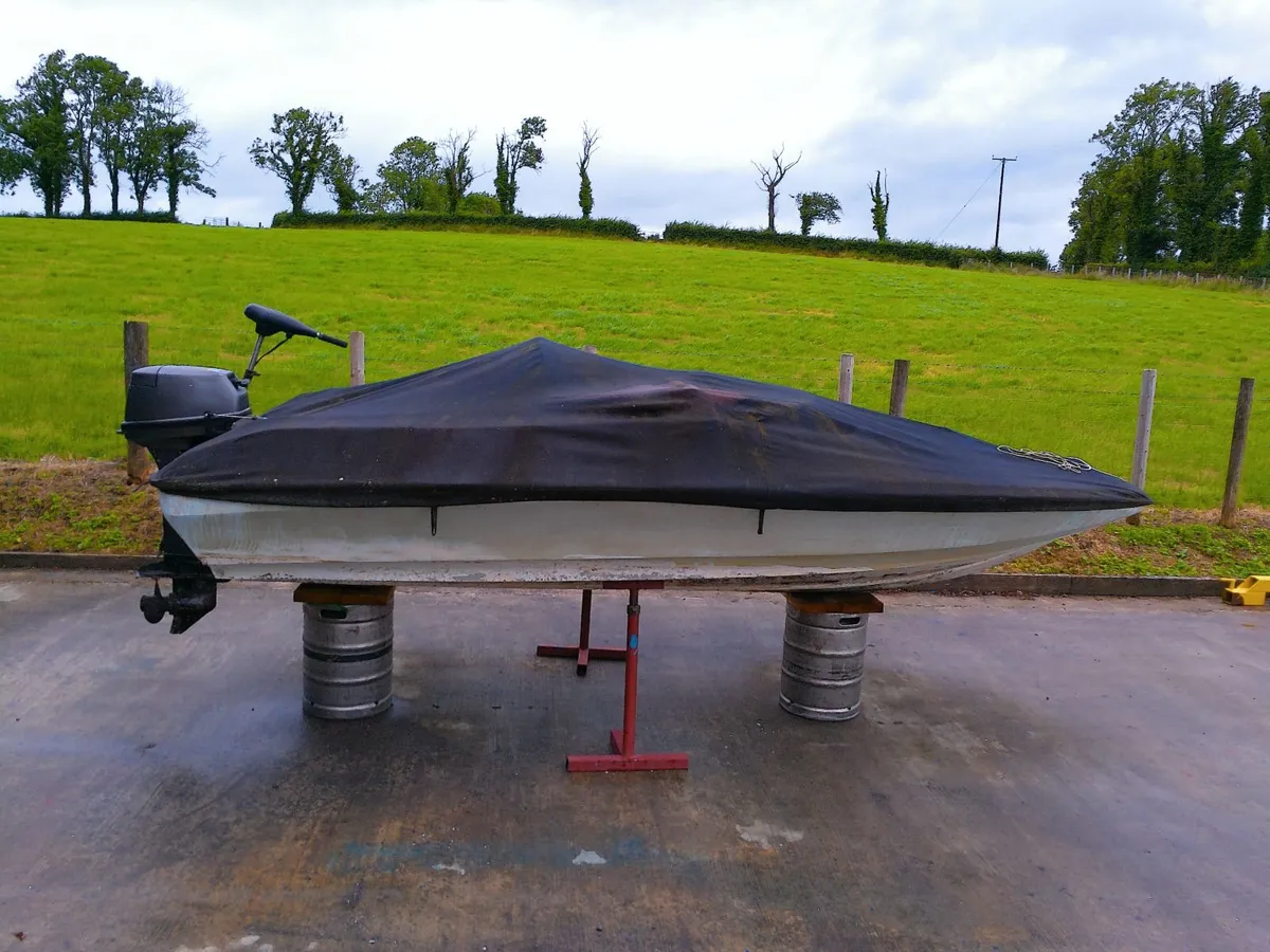 14 foot speedboat (conversion) with trailer. - Image 2