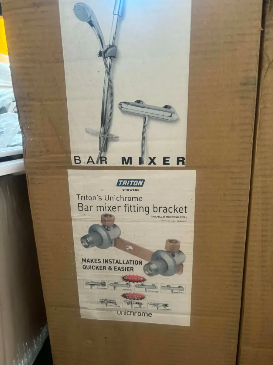 New Triton Unichrome Tyne Thermostatic Bar Mixer - Image 1